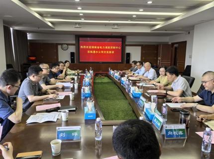 陳印輝與湖南省電力調度控制中心主任陳浩交流座談